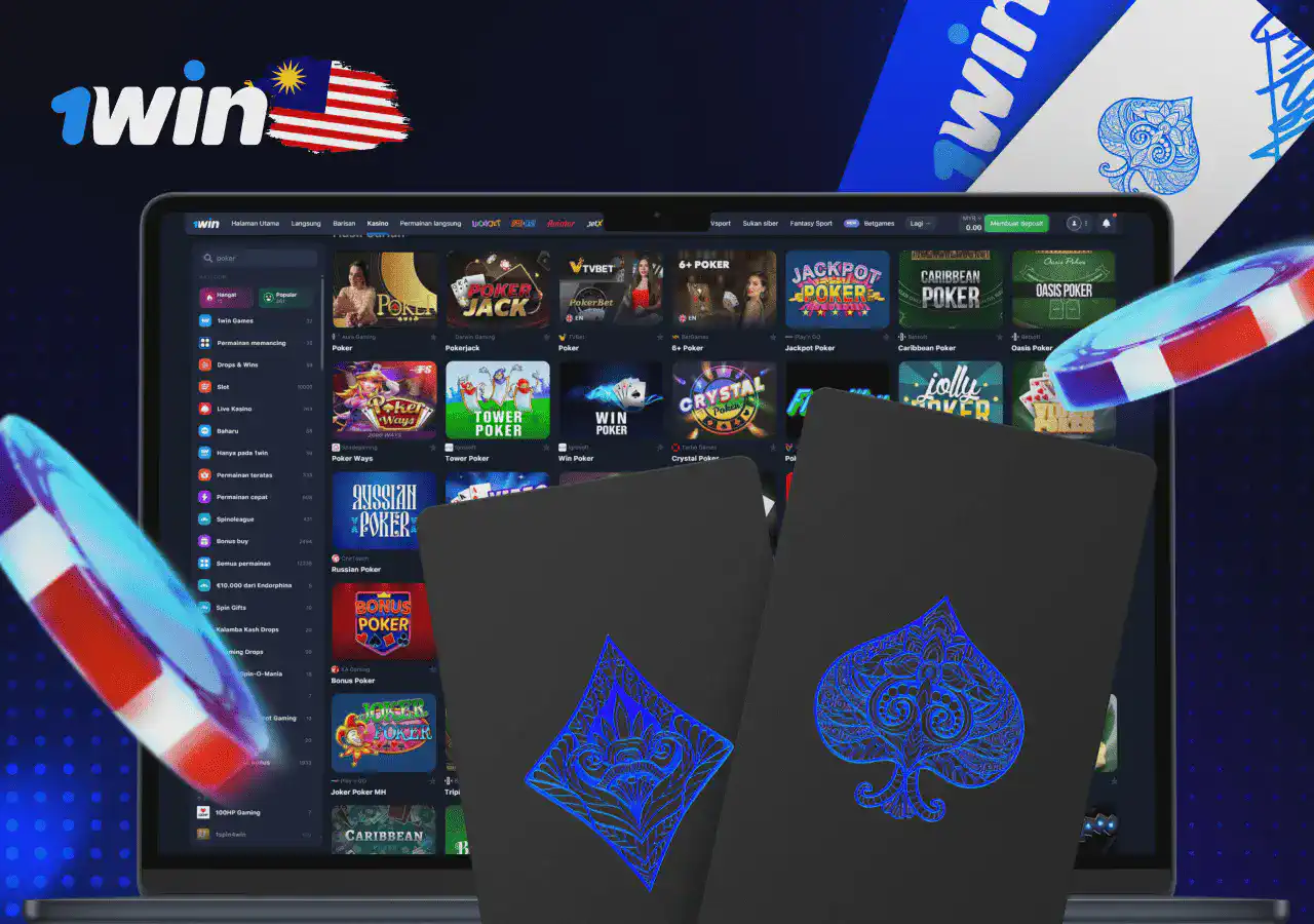 Cuba kemahiran anda dalam 1win Poker