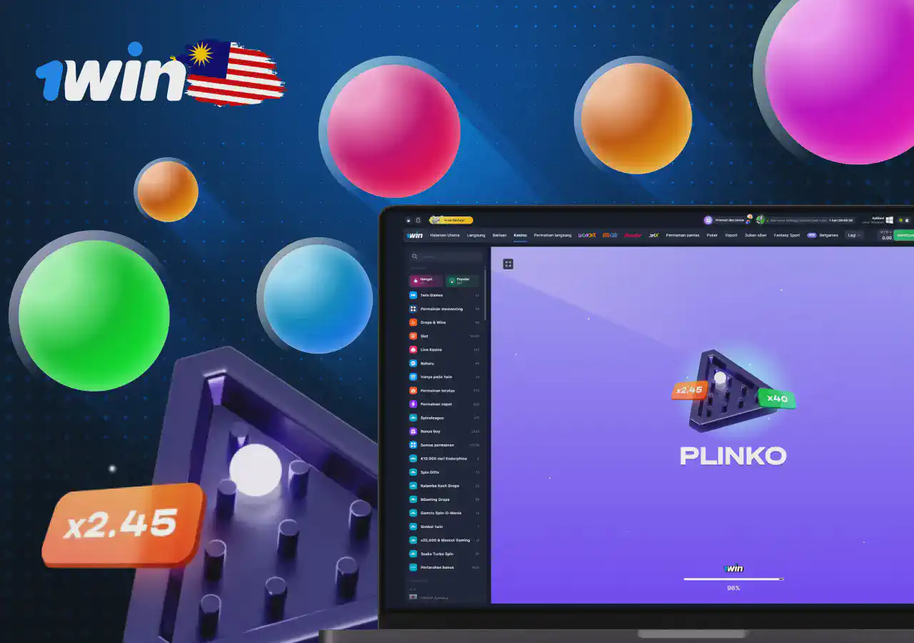 Main permainan nahas 1win Plinko