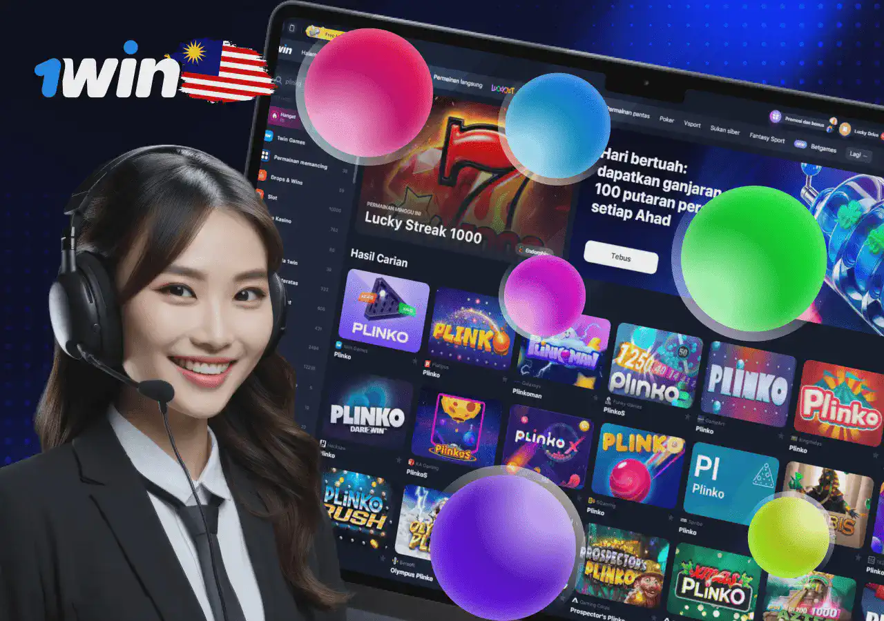 1menang sokongan kasino Plinko