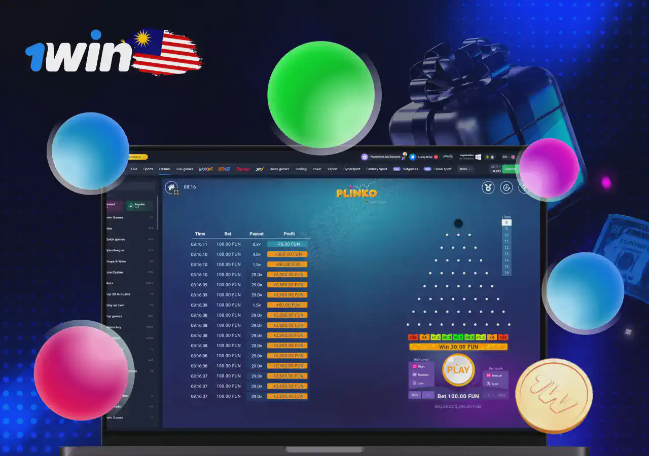 1win Plinko