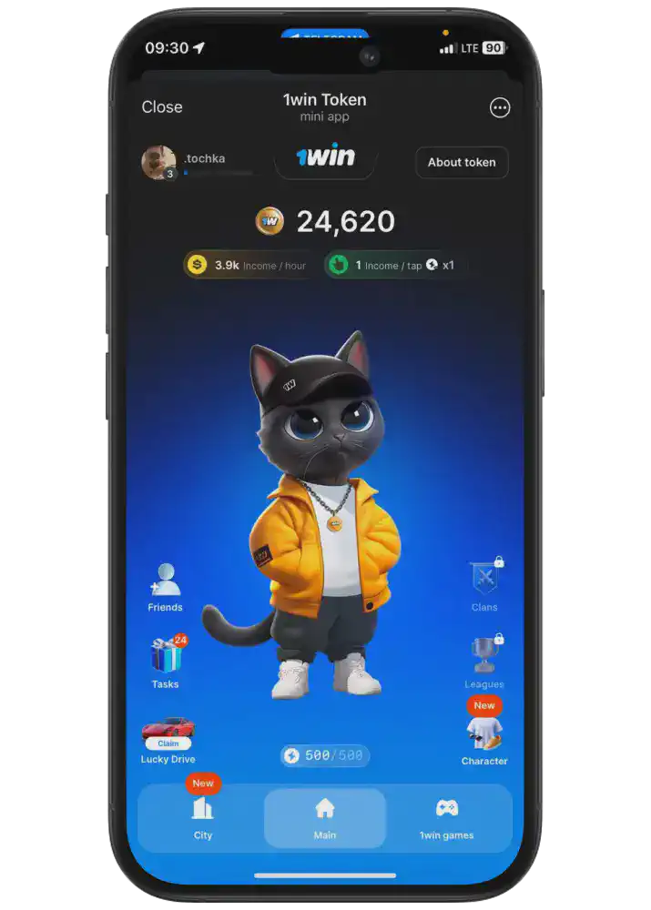 Gambaran keseluruhan permainan 1win clicker